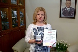 Ewa Basik - medal Ora Biaego Solidarnych2010
